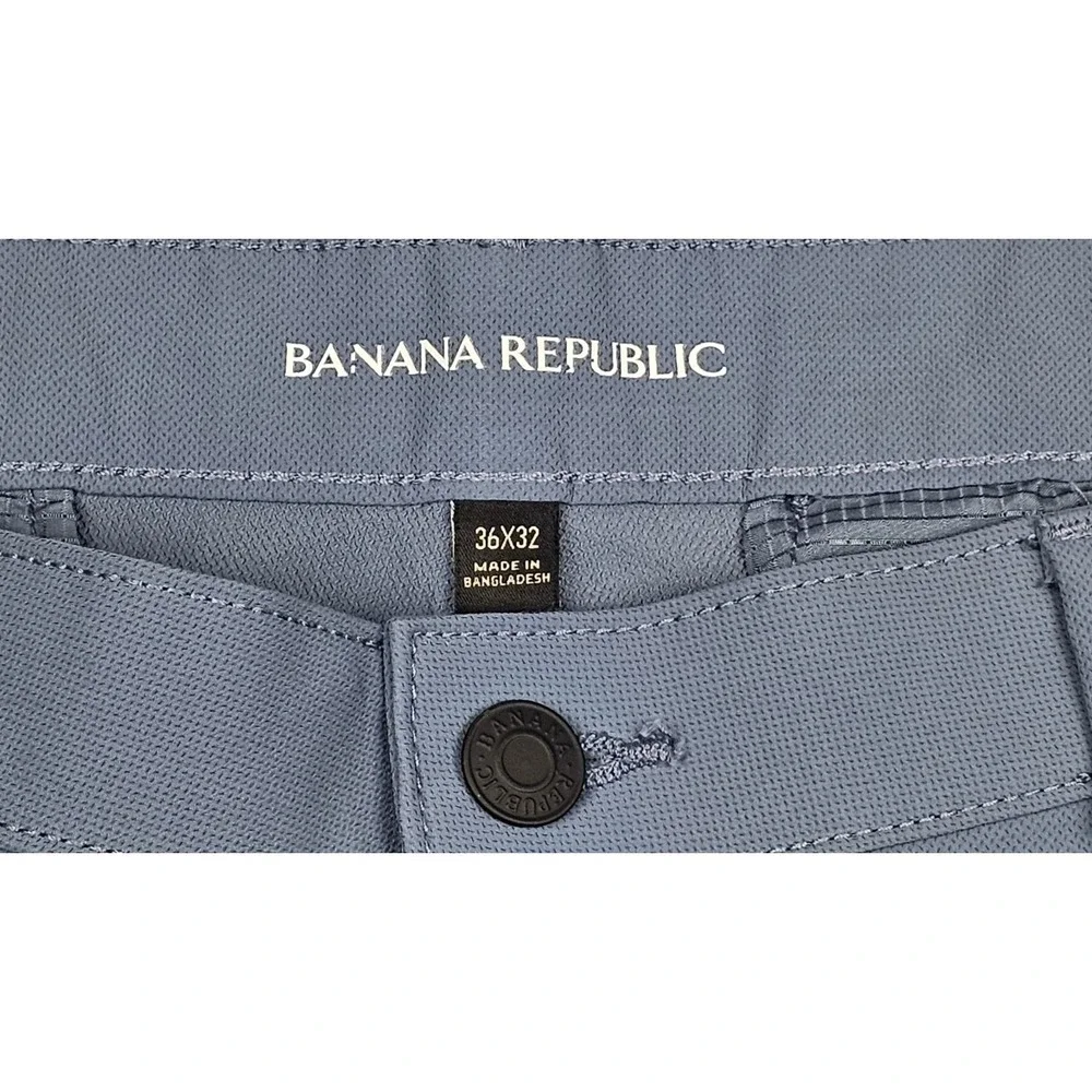Banana Republic Traveler‎ Pants Mens 36x32 Blue Golf Performance Stretch Trouser